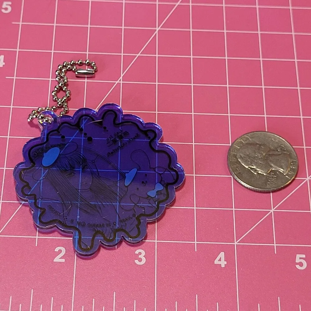 Tomie & Pompompurin - Junji Ito x Sanrio Blue Acrylic Charm